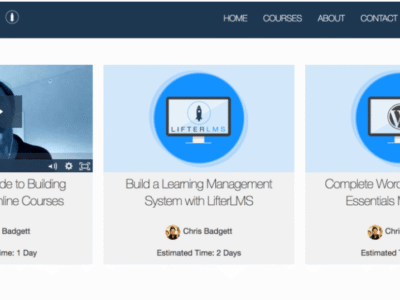 Screenshot of LifterLMS