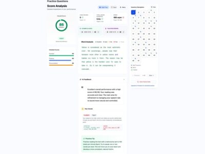 Screenshot of PTEcorepractice