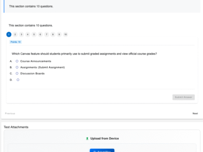 Screenshot of EduGears AI LMS