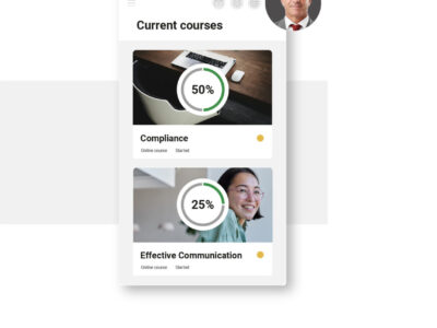 Screenshot of imc Learning Suite
