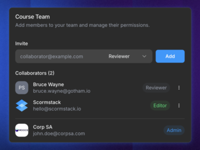 Screenshot of ScormStack