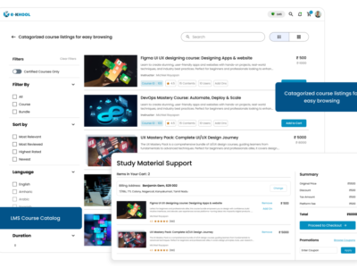 Screenshot of e-KHOOL LMS