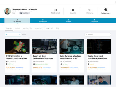 Screenshot of e-KHOOL LMS