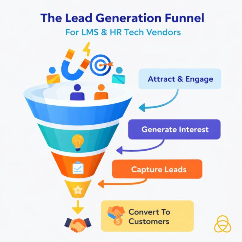 Lead generation benchmarks funnel for HR and L&D