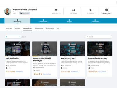 Screenshot of e-KHOOL LMS