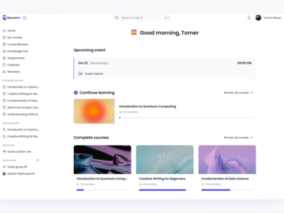 Screenshot of EducateMe