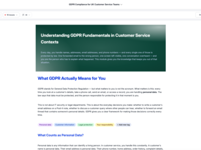 Screenshot of Learnient