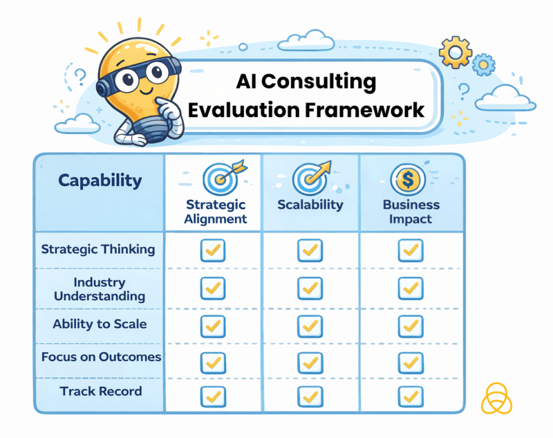 AI consulting evaluation framework