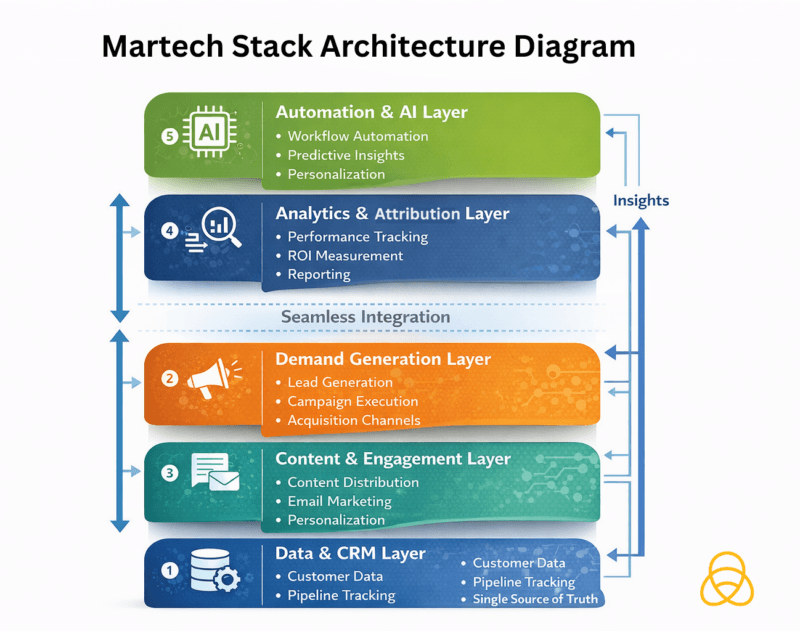 Martech Stack Architecture Diagram