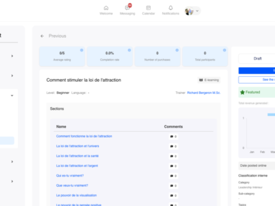 Screenshot of Coaching LMS