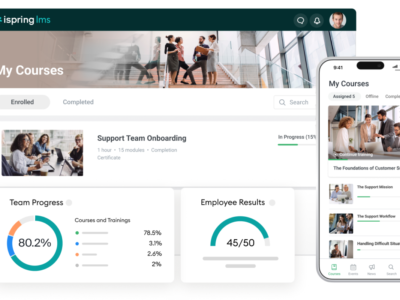 Screenshot of iSpring LMS