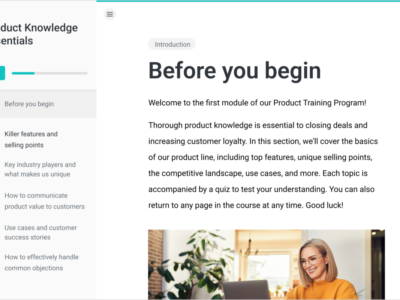 Screenshot of iSpring LMS