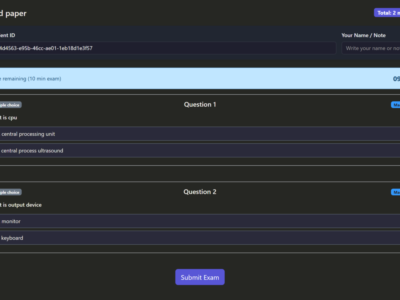 Screenshot of ICTExam