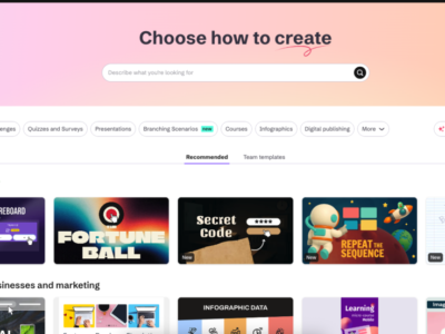 Screenshot of Genially