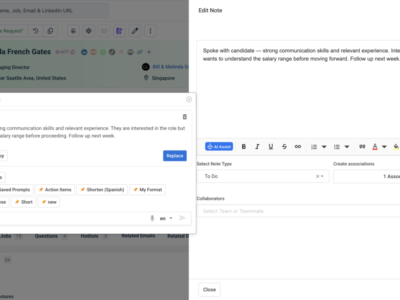Screenshot of Recruit CRM