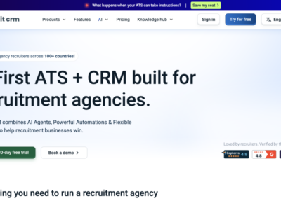 Screenshot of Recruit CRM