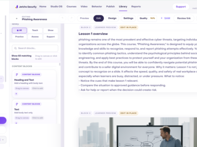 Screenshot of Jericho Content Studio