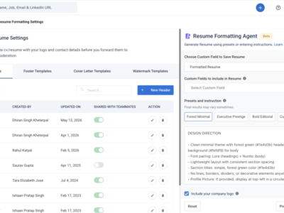 Screenshot of Recruit CRM