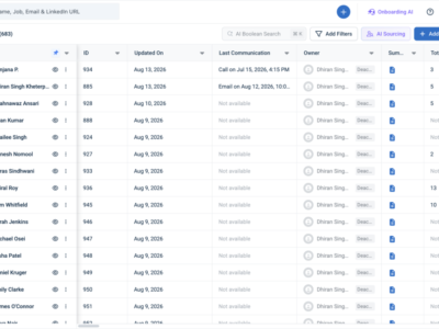 Screenshot of Recruit CRM