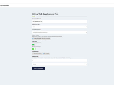 Screenshot of Kollab LMS