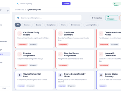 Screenshot of MyPass LMS