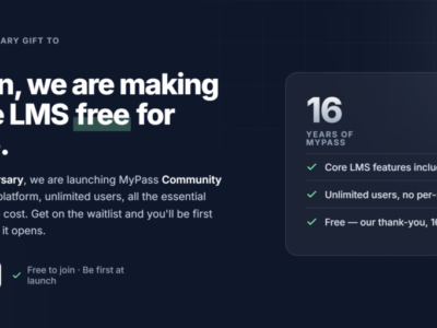 Screenshot of MyPass LMS