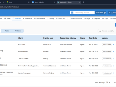 Screenshot of MatterSuite