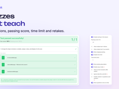 Screenshot of Softbook LMS