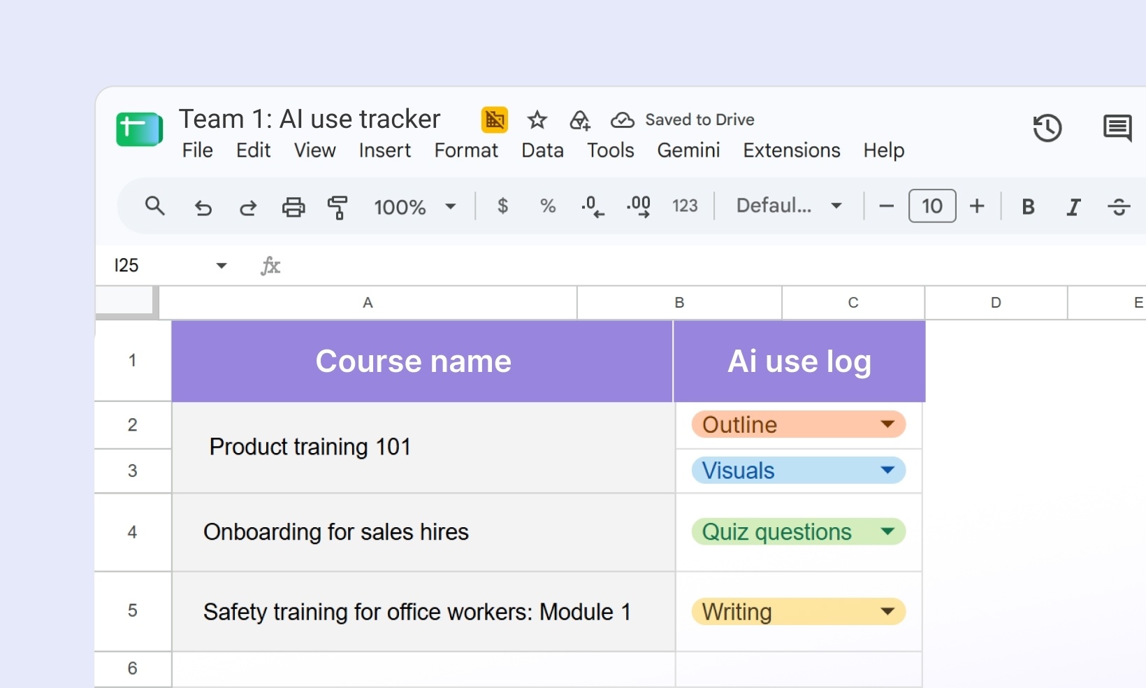 When it comes to AI adoption in L&D, your aim is to learn where AI helps produce and manage effective training with less effort.