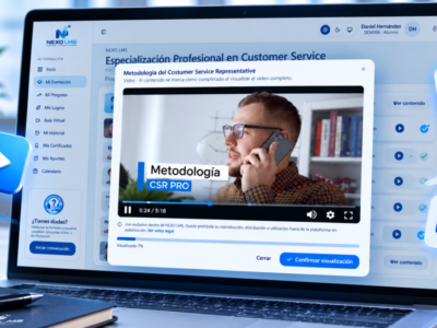 Screenshot of NEXO LMS