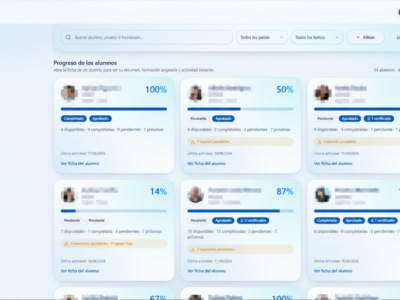 Screenshot of NEXO LMS