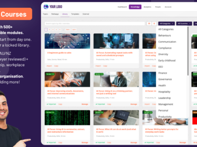 Screenshot of Tribal Habits LMS
