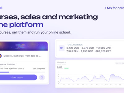 Screenshot of Softbook LMS