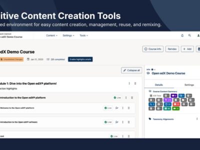 Screenshot of Open edX