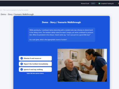 Screenshot of ScriptLMS