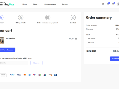 Screenshot of MyLearningDay