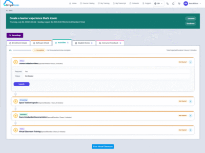 Screenshot of SimpliTrain - The Most Flexible ILT Platform