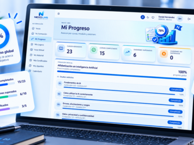 Screenshot of NEXO LMS