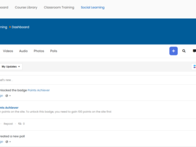 Screenshot of Vowel LMS