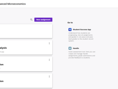 Screenshot of Aula Education