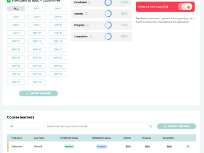 Screenshot of zick learn