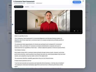 Screenshot of AI Team Assessment