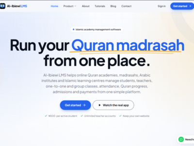 Screenshot of Al-Ibiewi LMS