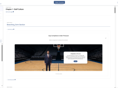Screenshot of SkyPrep LMS