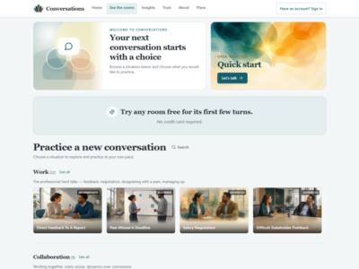 Screenshot of Conversations